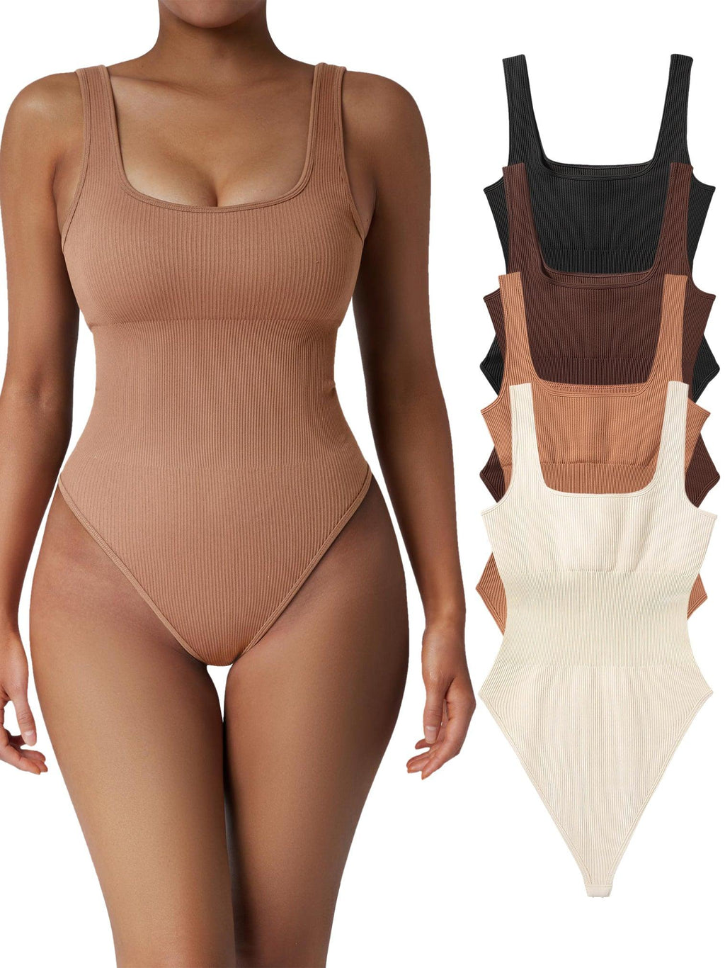 Ribbed Bodysuits