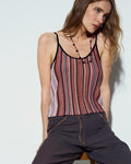 Top Rayas Colores Lurex Rosa