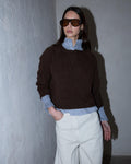 Jersey Cierres Alamares Marrón