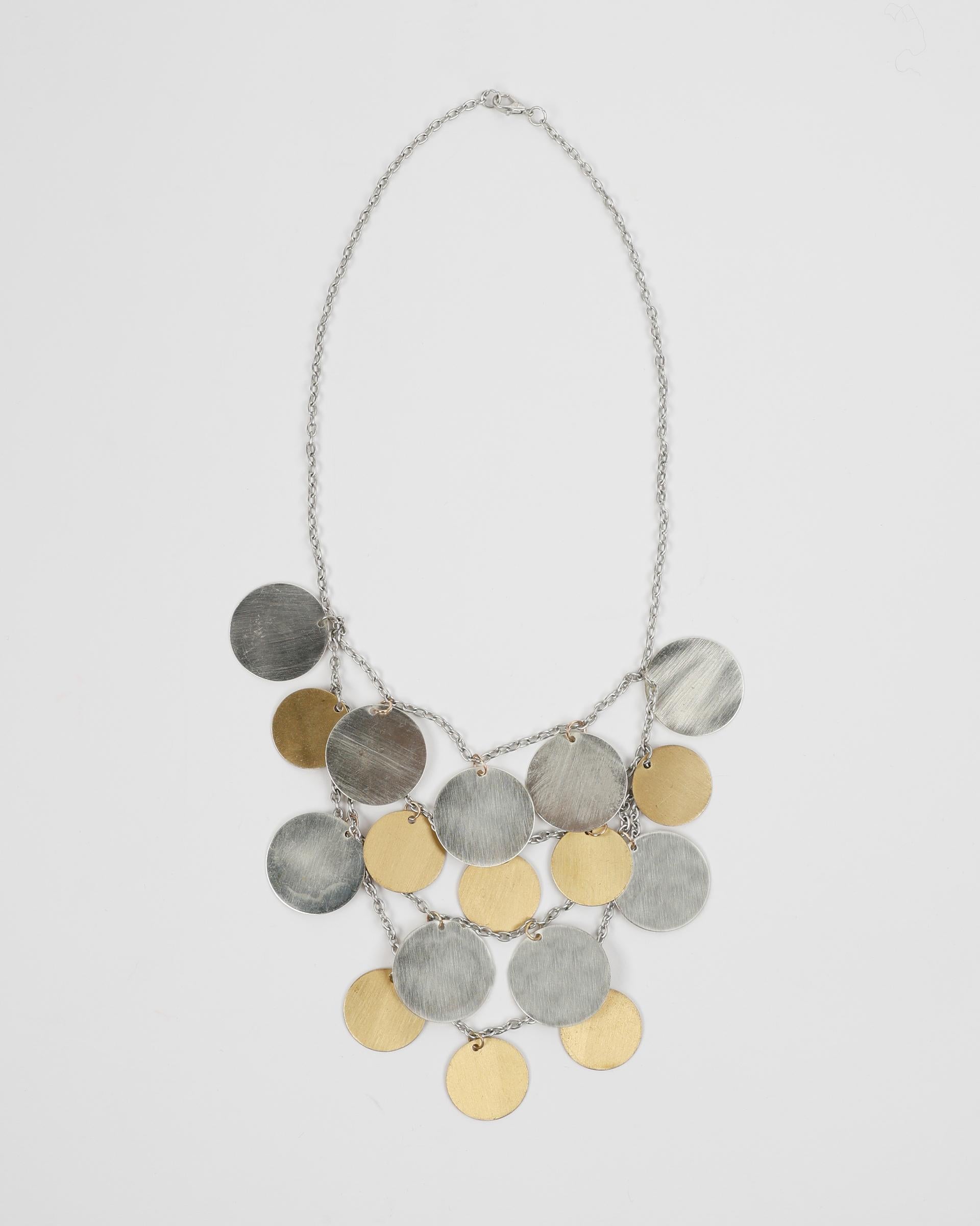 Collar Chapas Mix Oro