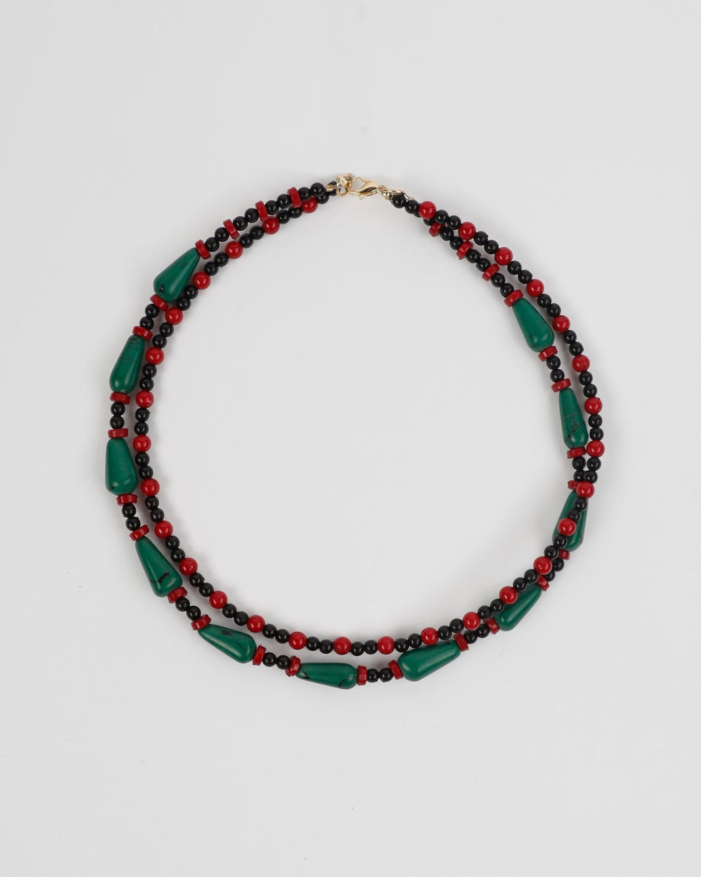 Collar Doble Africano Verde