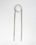 Collar Organza Abalorios Plata