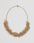 Collar Bolas Brillos Oro