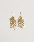 Pendientes Ramo Hojas Oro