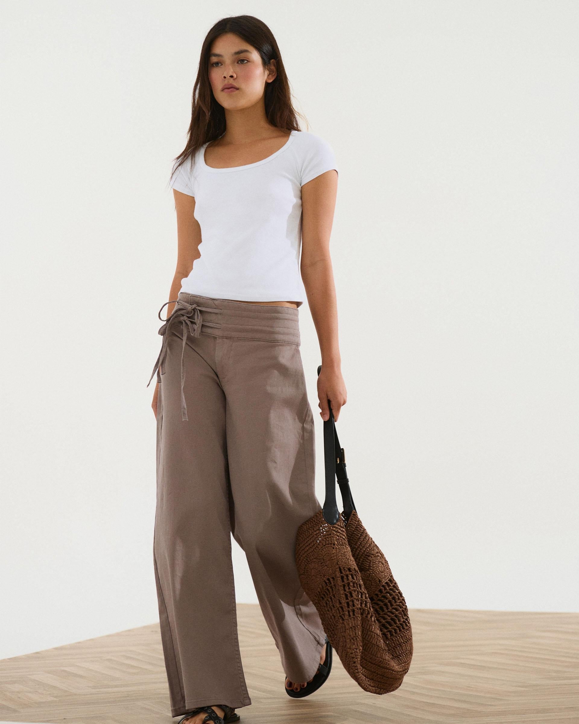 Jeans Triple Cinturilla Lazada Taupe