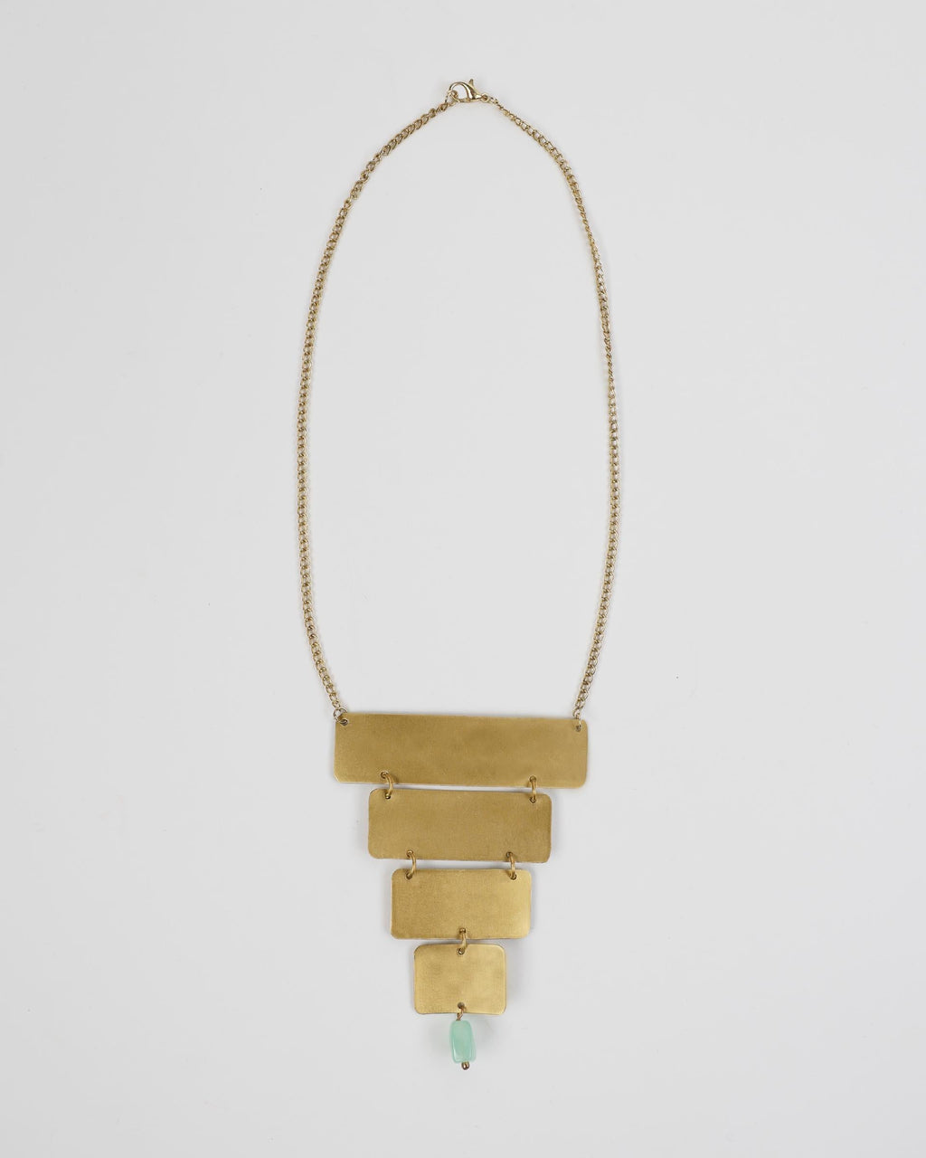 Collar Piramide Detalle Oro