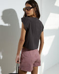 Shorts Estrellas Traseras Rosa Palo
