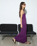 Vestido Halter Punto Morado
