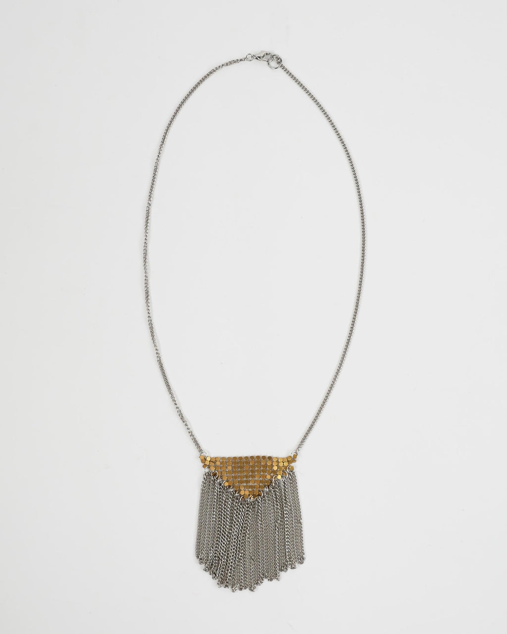 Collar Malla Cadenas Plata