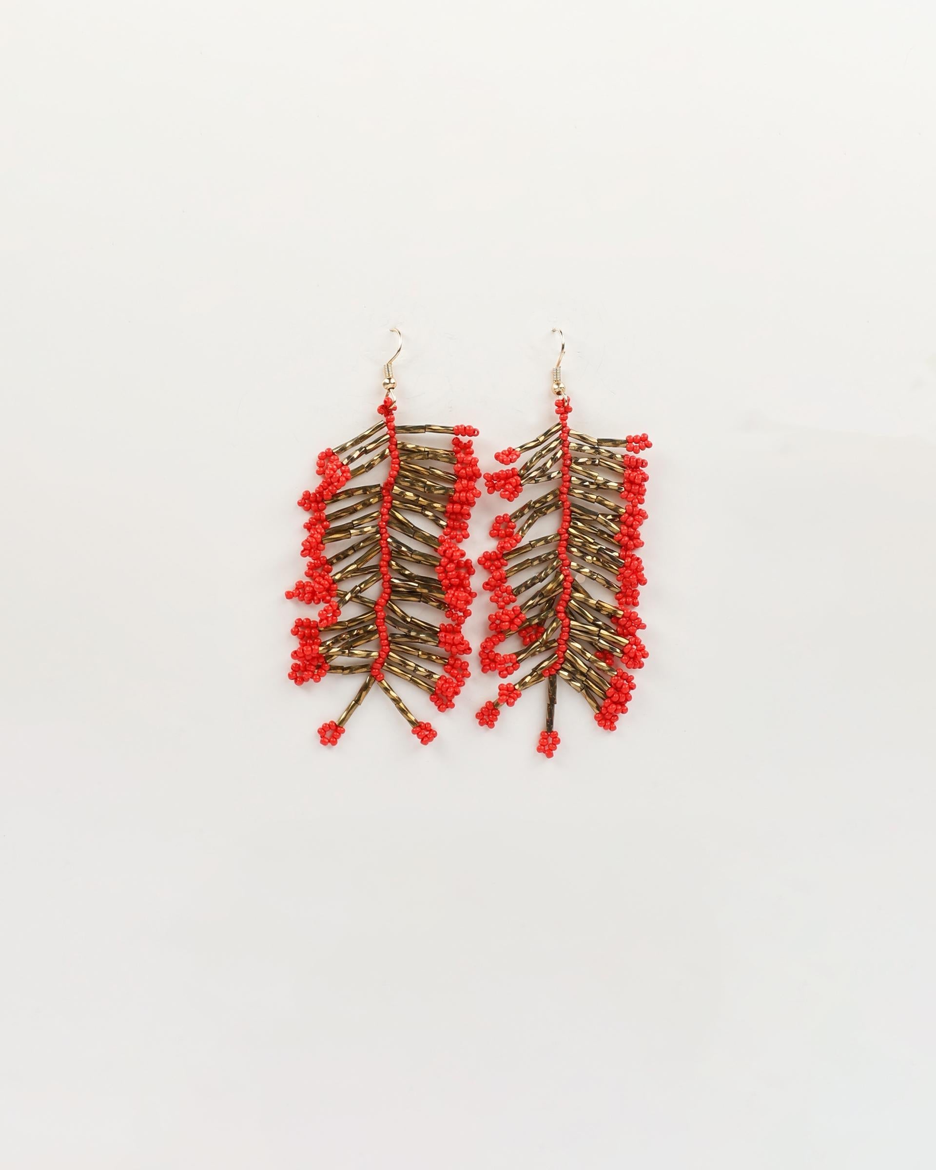 Pendientes Coral Oro