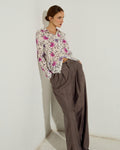 Camisa Estampado Floral Blanca