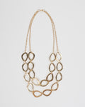 Collar Doble Óvalos Oro
