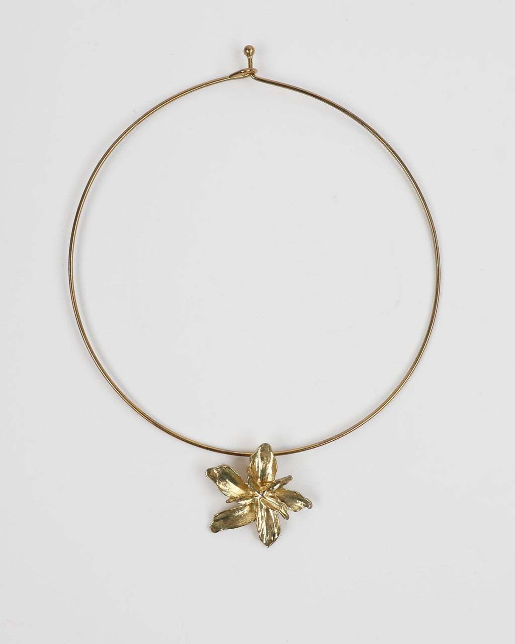 Collar Aro Flor Oro