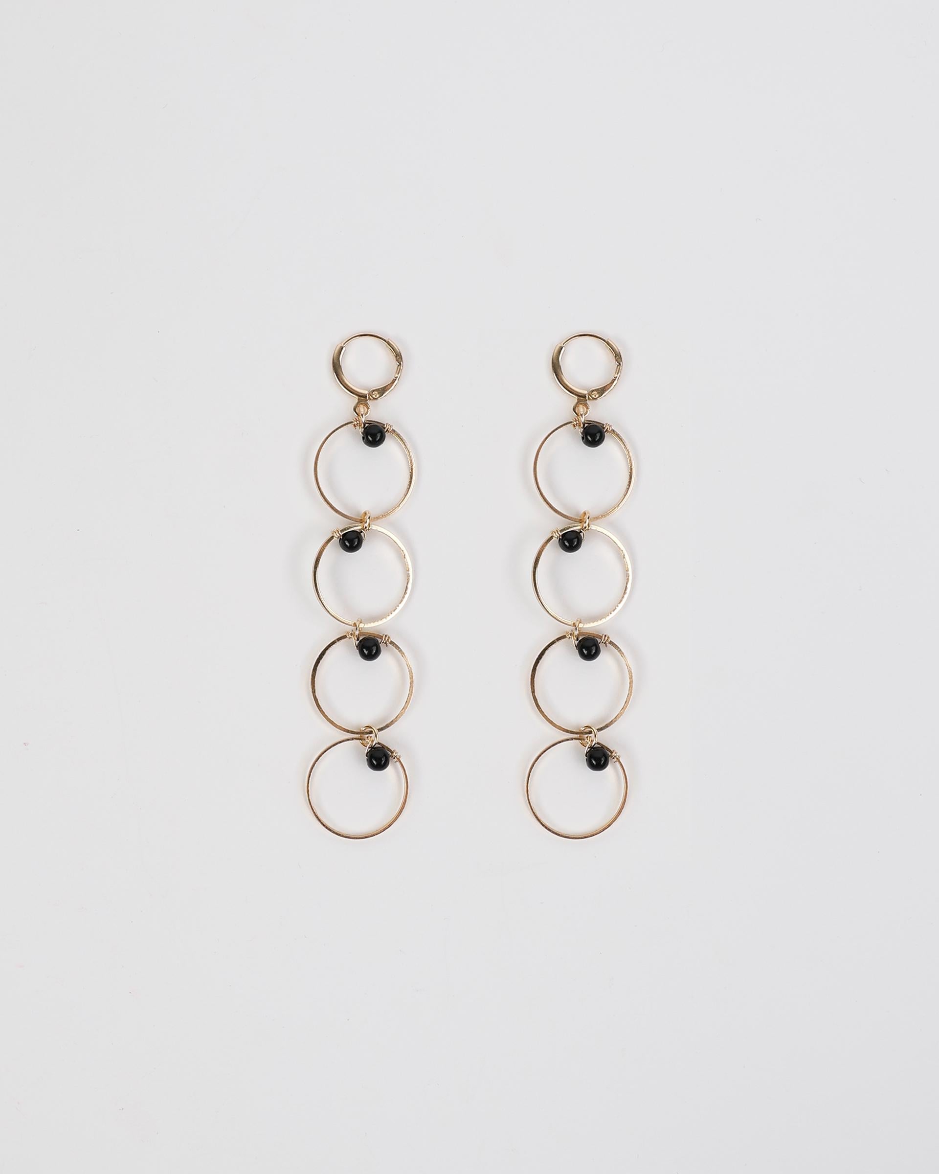 Pendientes Aros Bolitas Oro
