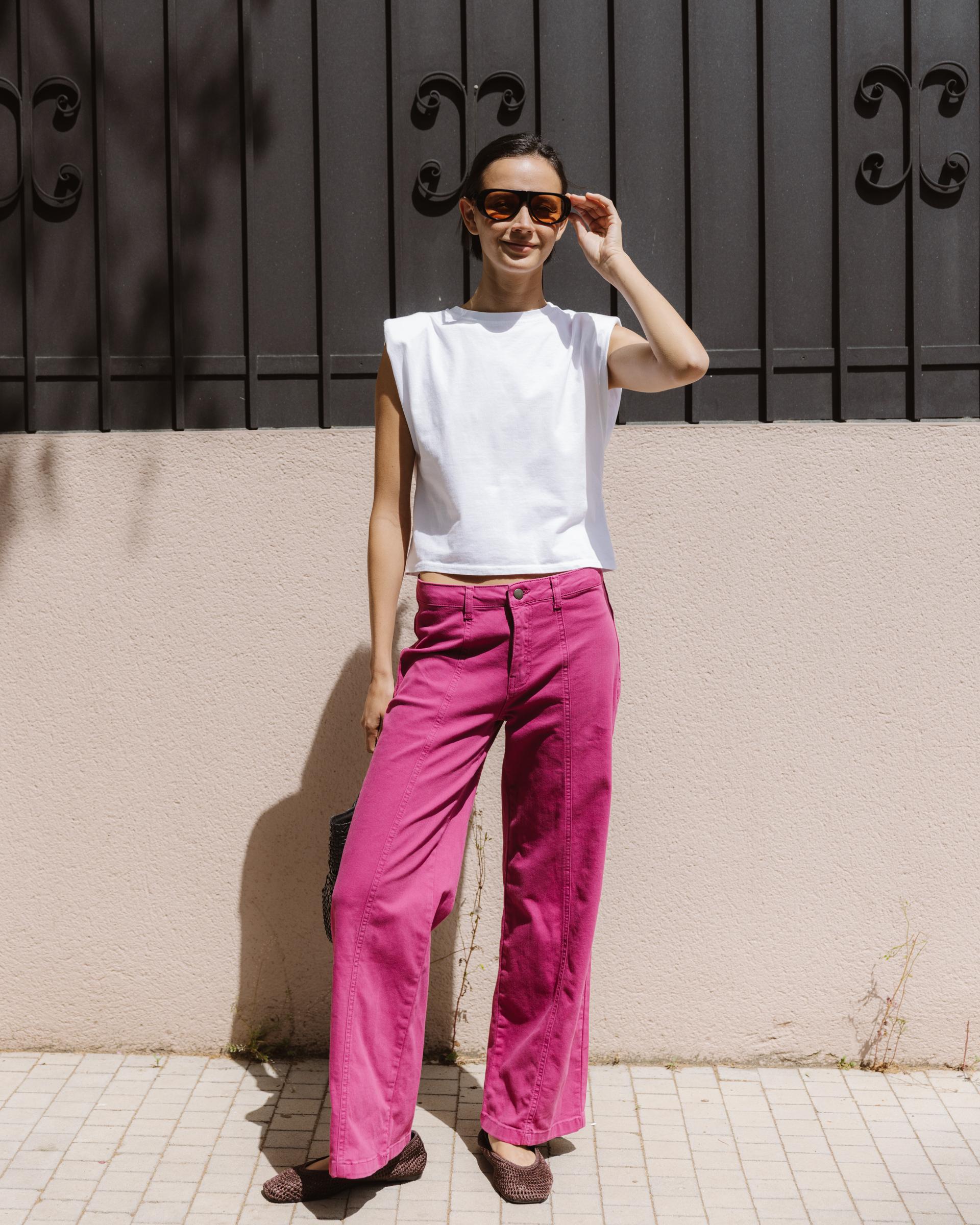 Pantalón Estrellas Traseras Fucsia