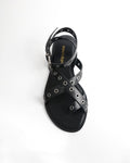 Sandalia Eyelets Negro