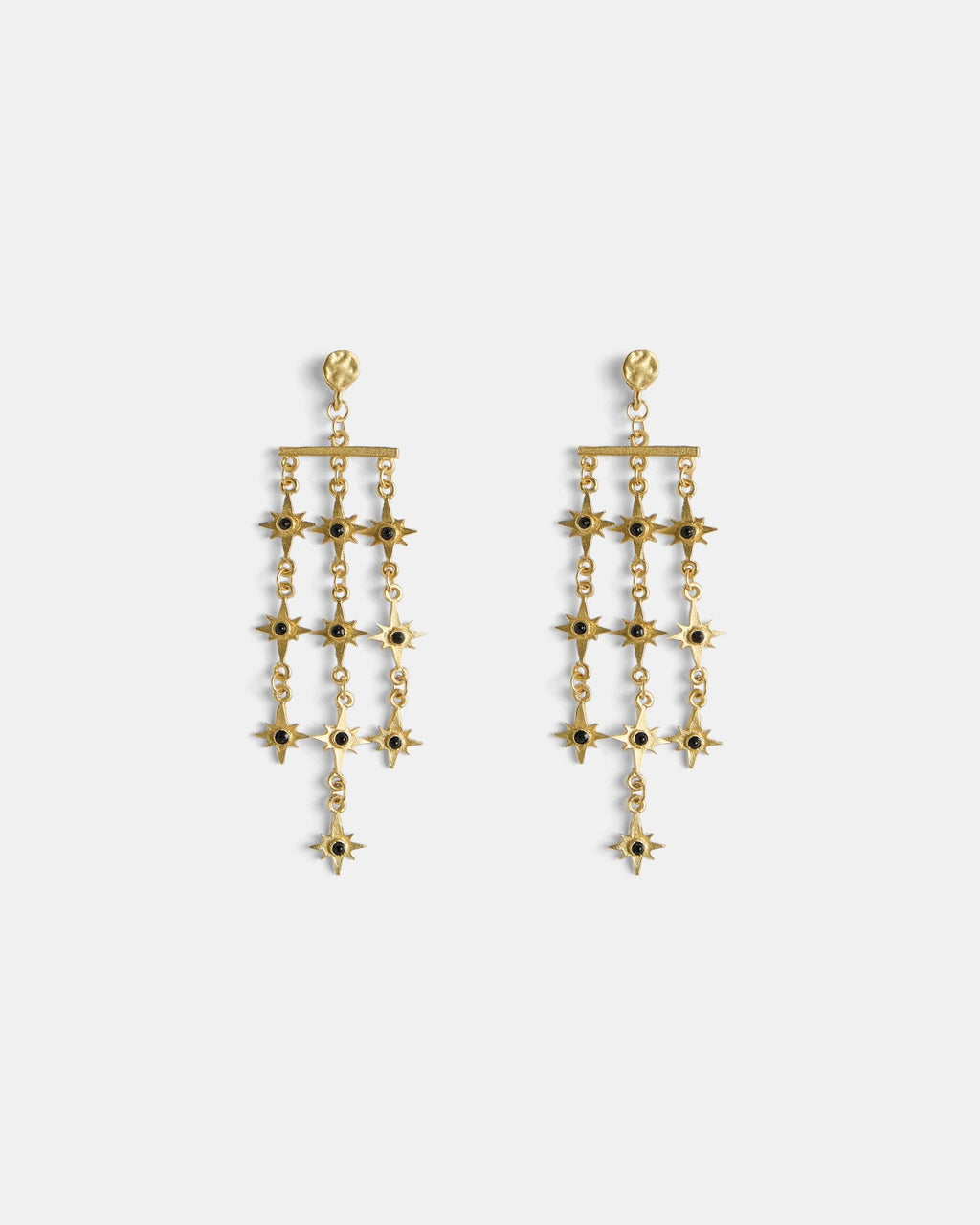 Pendientes Tiras Estrellas Oro