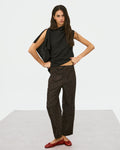 Pantalón Estampado Animal Print Marrón