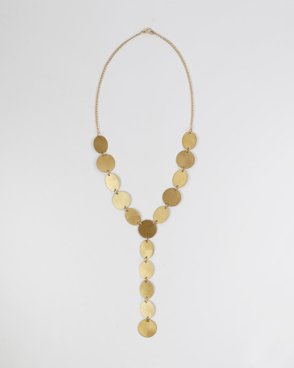Collar Corbatero Círculos Oro