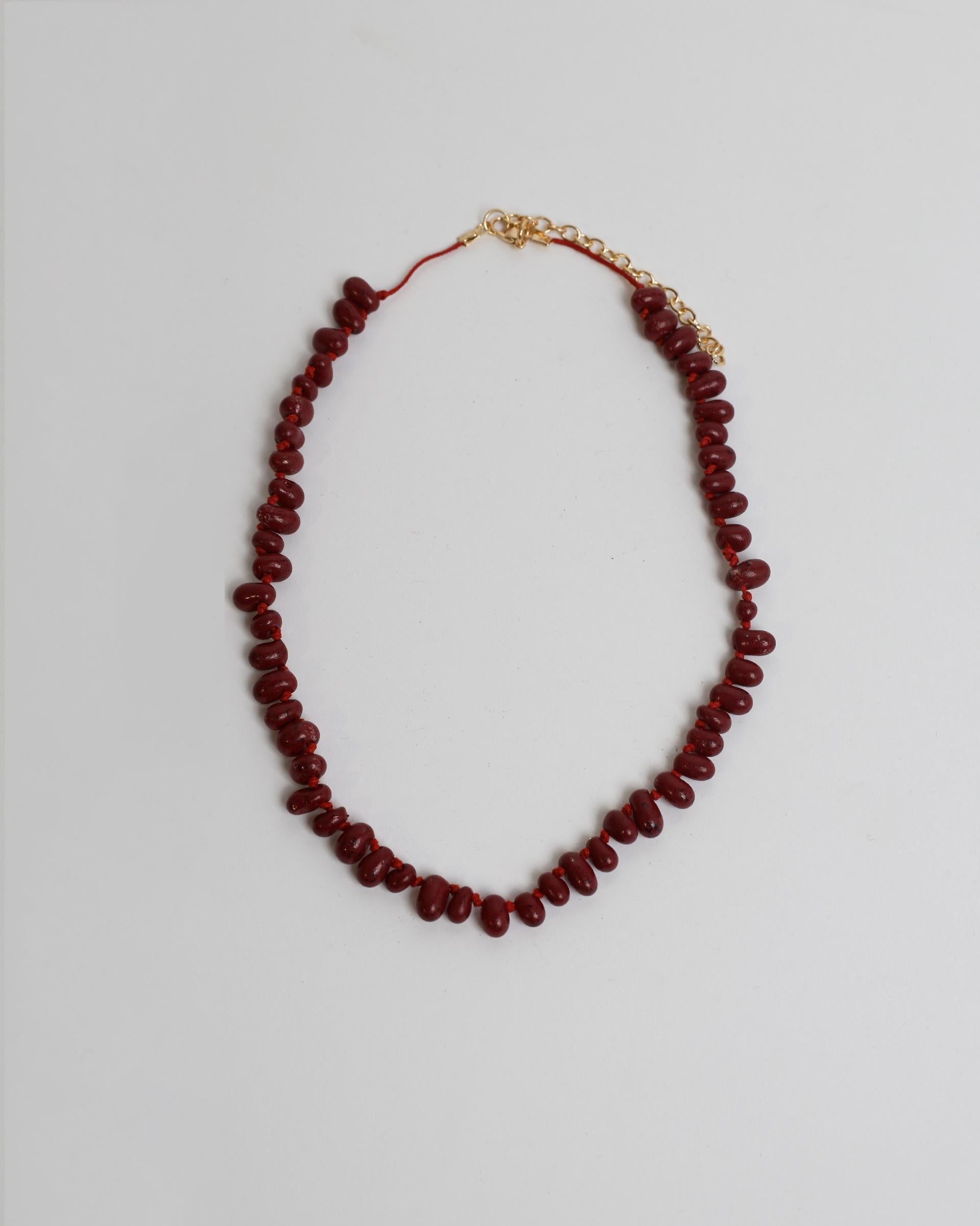Collar Gotas Rojo
