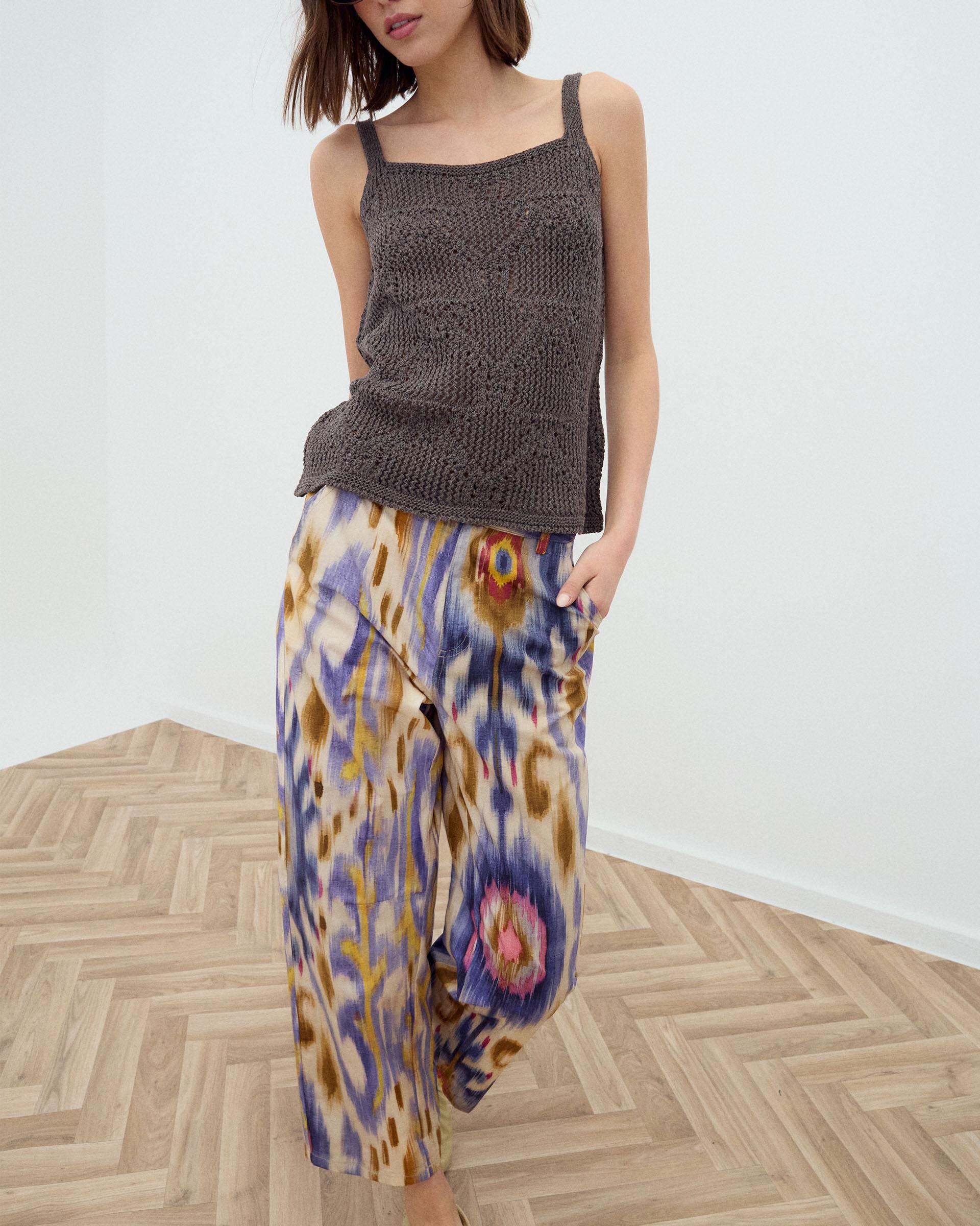 Pantalón Étnico Tye Dye Multicolor