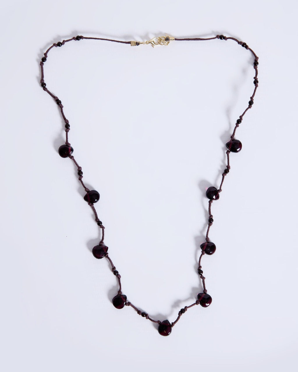 Collar Lágrimas Cuerda Marrón
