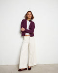 Chaqueta Contrastes Bicolor Morado