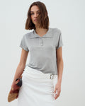 Camiseta Polo Gris