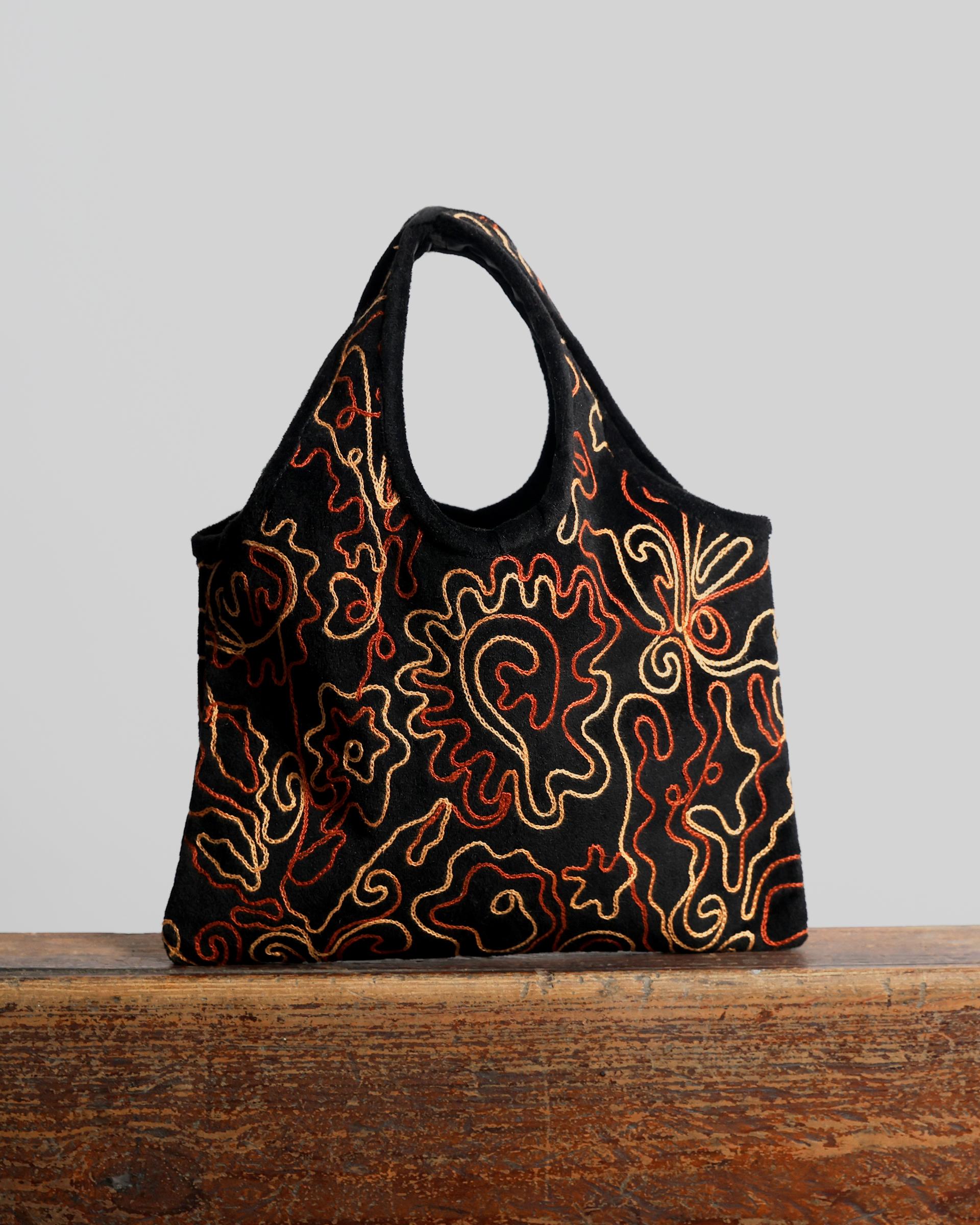 Bolso Mini Terciopelo Negro