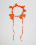 Collar Puntilla Flores Naranja