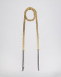 Collar Corbatero Malla Oro