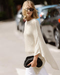 Poncho Lurex Crudo