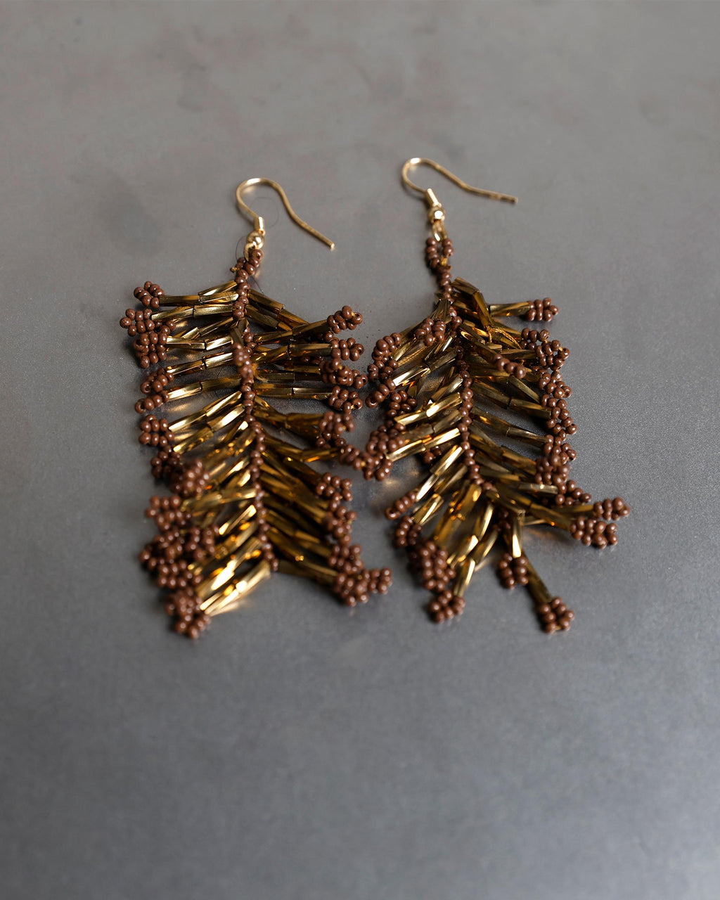 Pendientes Coral Marrón