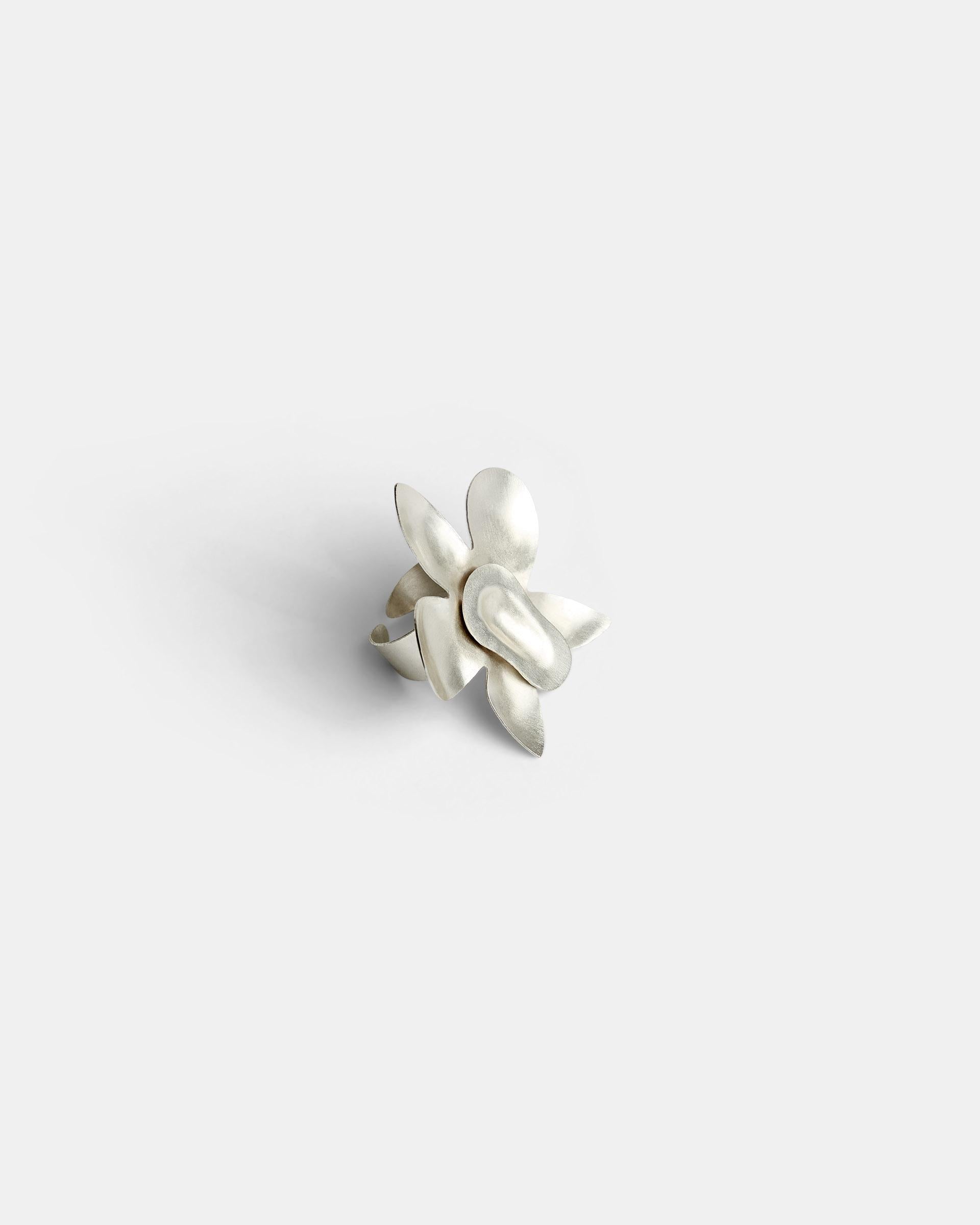Anillo Flor Plata