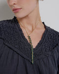 Collar Corbetero Tira Bolitas Verde