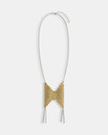 Collar Malla Larga Plata