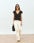 Blusa Lazadas Delanteras Negro