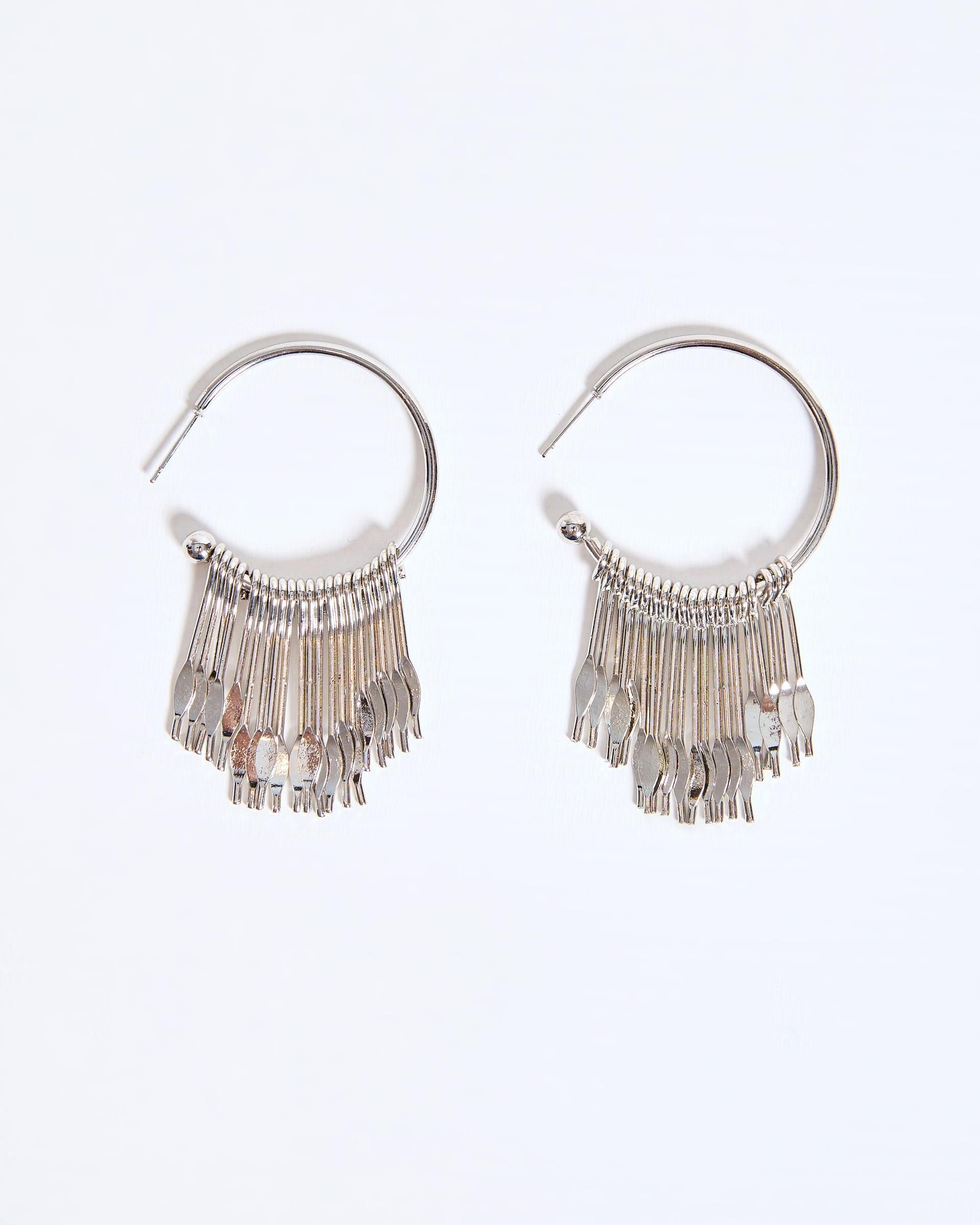 Pendientes Aro Tiras Plata