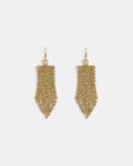 Pendientes Étnico Flecos Oro