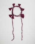 Collar Puntilla Flores Morado