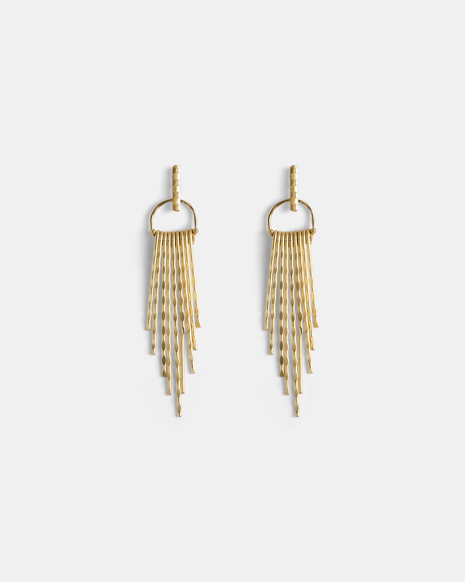 Pendientes Tiras Largas Oro