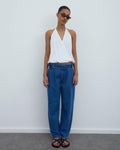 Jeans Pieza Delantera Azul