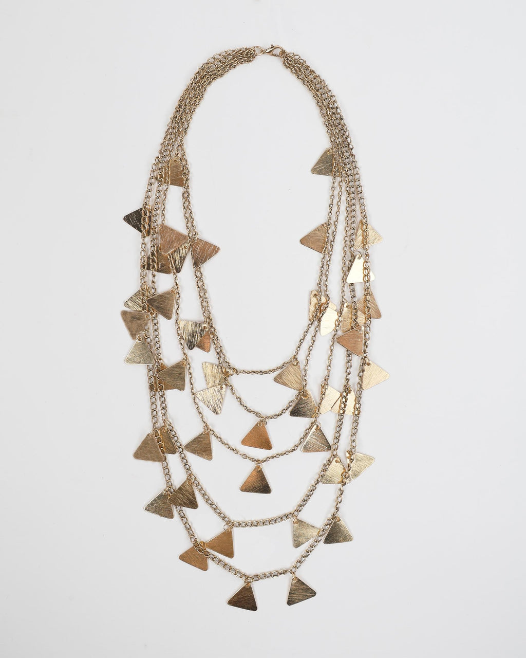 Collar Triangulos Oro