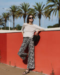 Jeans Estampado Amebas Negro