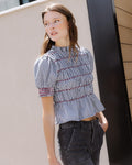 Blusa Gomas Cuadros Vichy Negro