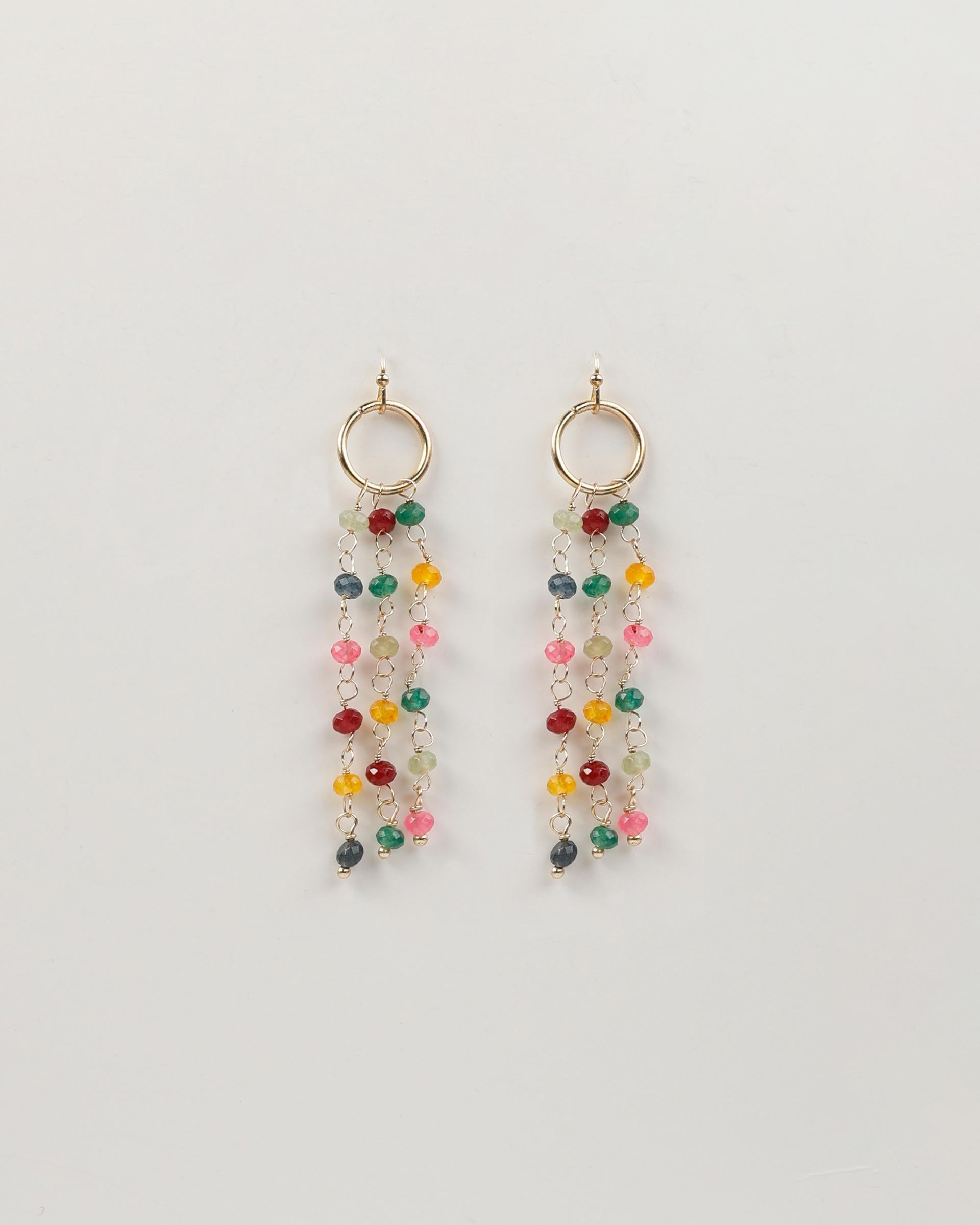 Pendientes Cadenas Colores Multicolor