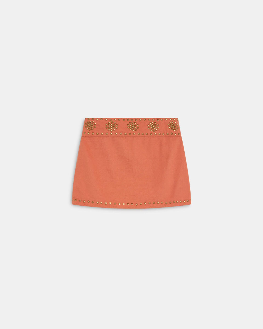 Minifalda Tachuelas Canvas Naranja