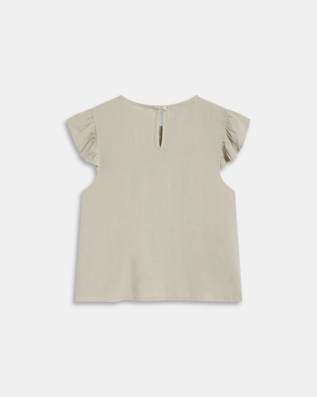 Blusa Jaretas Con Lino Beige