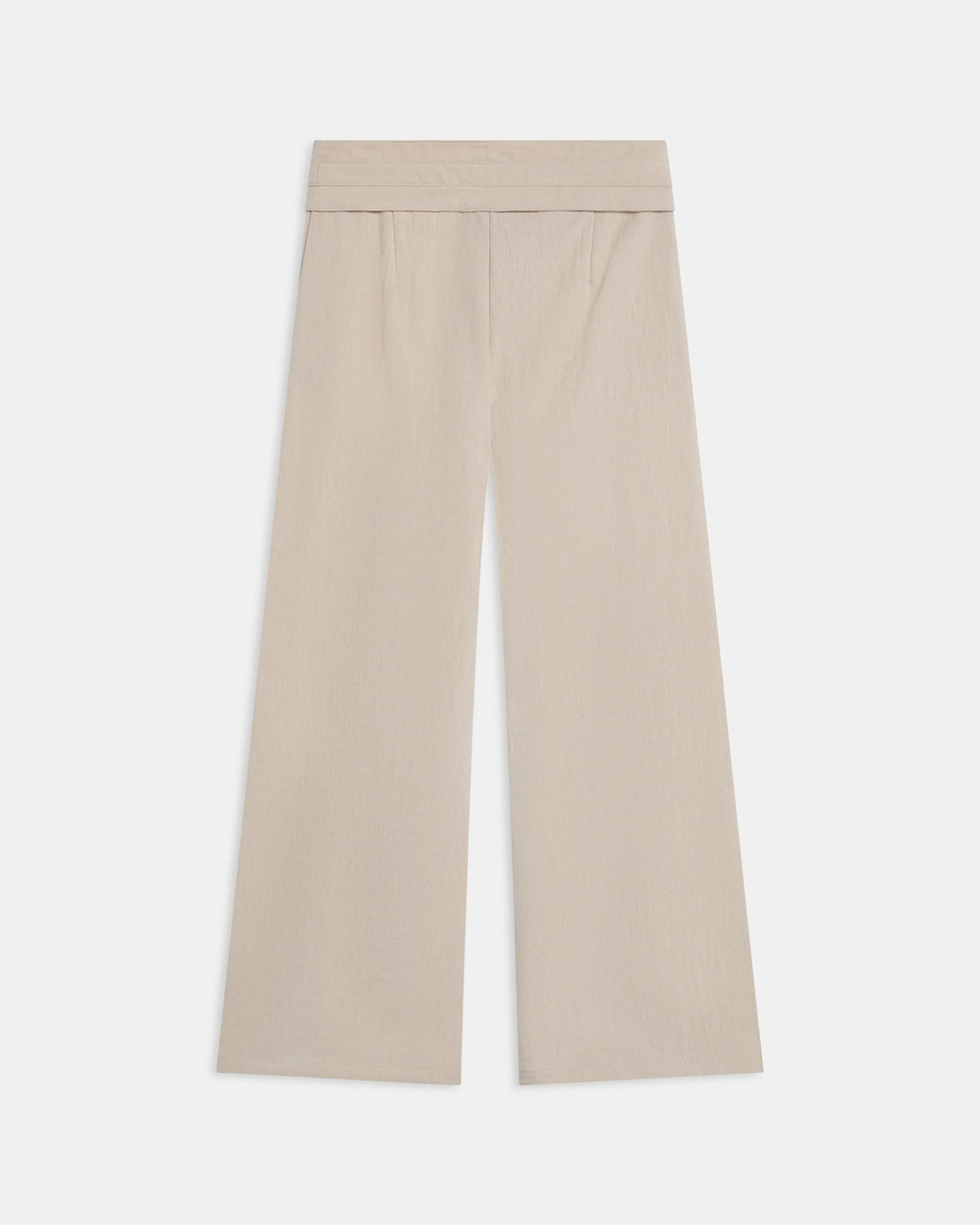 Pantalón Detalle Cinturilla Crudo
