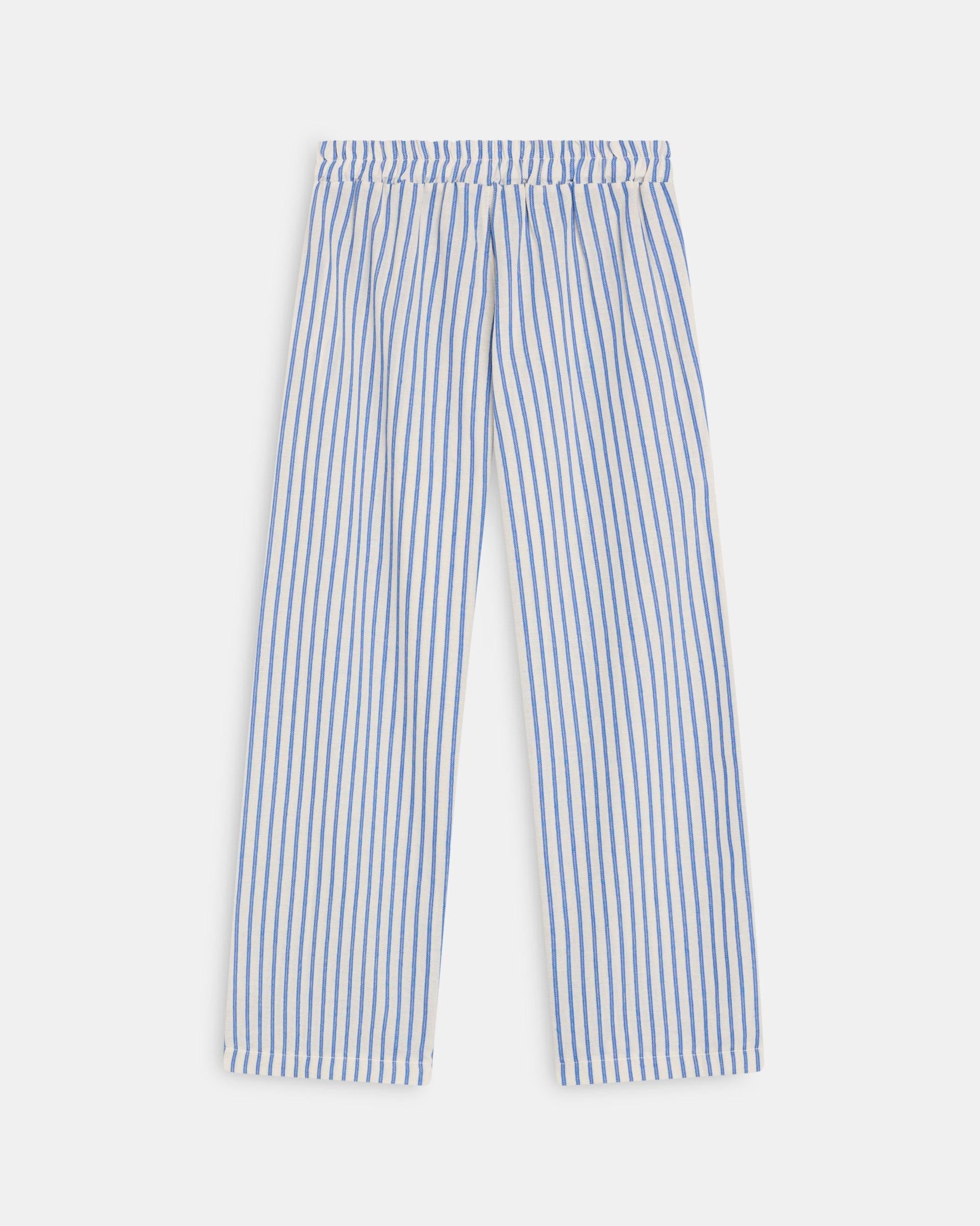 Pantalón Fluido Rayas Azul